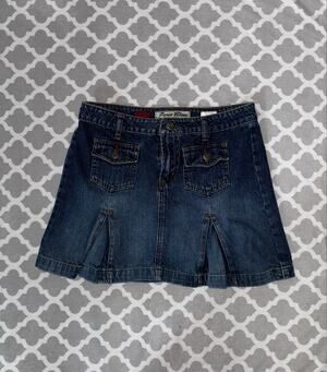 Y2K Paris Blues Skirt